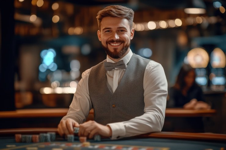 Meja live dealer di studio bolamas88